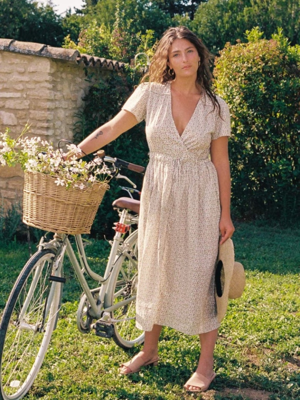 Christy Dawn The Dawn Dress in Creme Strawberry S